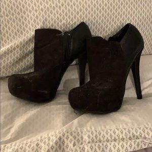 Suede booties